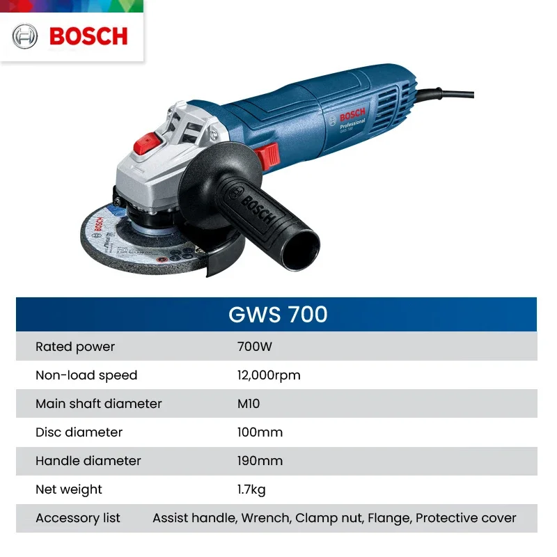 Bosch GWS 700 Angle Grinder Wi - đánh giá và giá Crossfit Machine