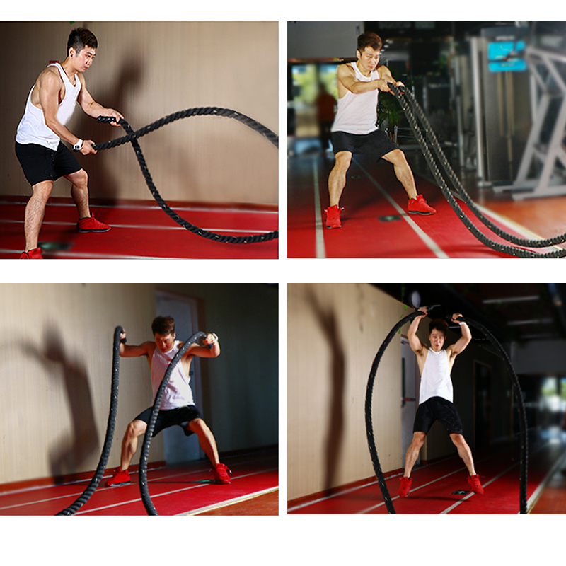 9M/12M/15M Fitness Battle Rope - đánh giá và giá Crossfit No Equipment
